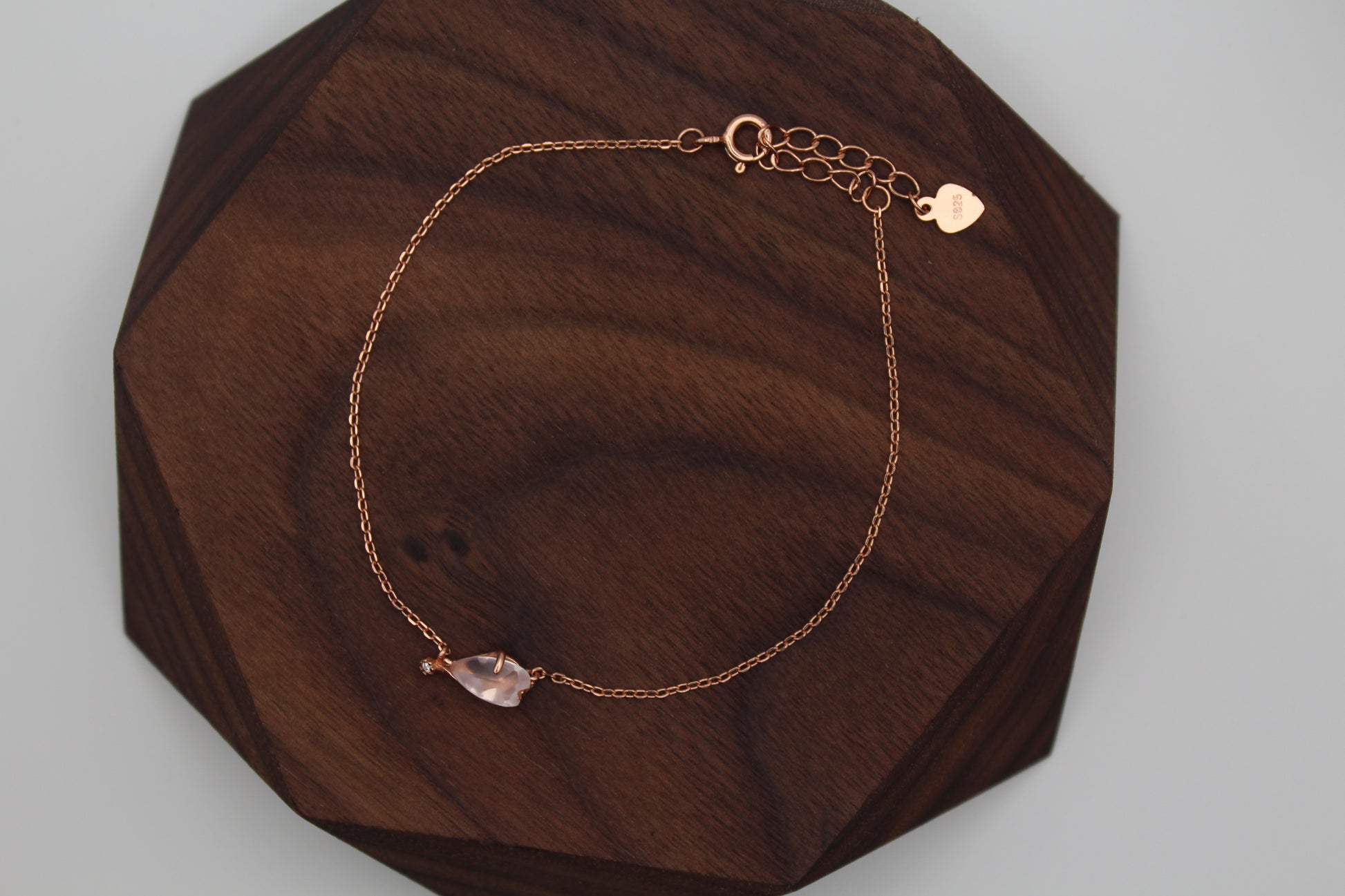 Rosa Quartz Bracelet | Pink Quartz Bracelet | Young's Jewellery