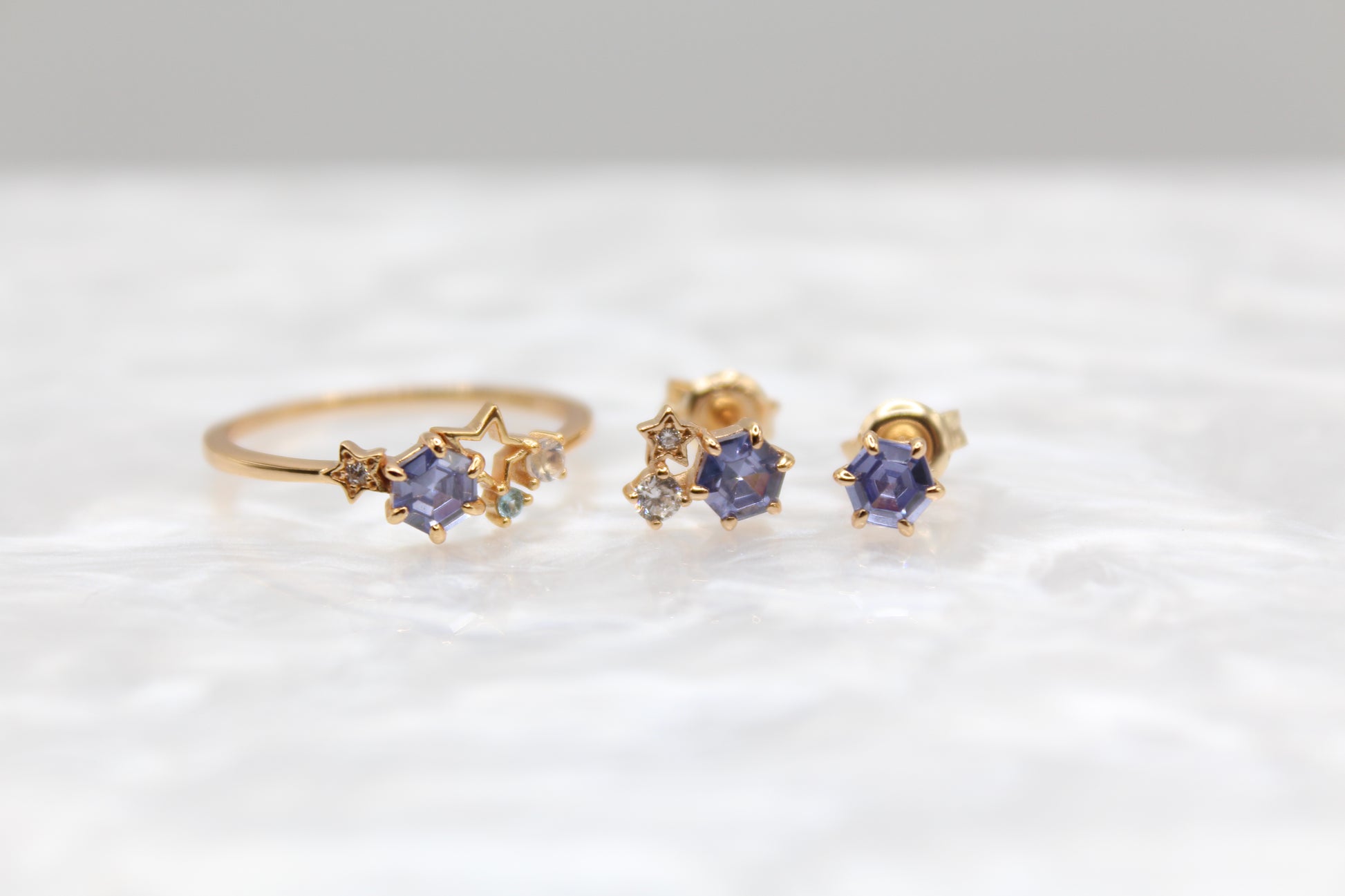 Starlight Tanzanite Earrings | Tanzanite Earrings | Young's Jewellery