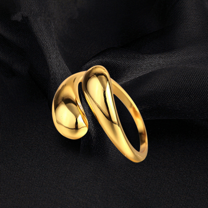 Gold Nora Ring | Nora Loop Ring | Young's Jewellery