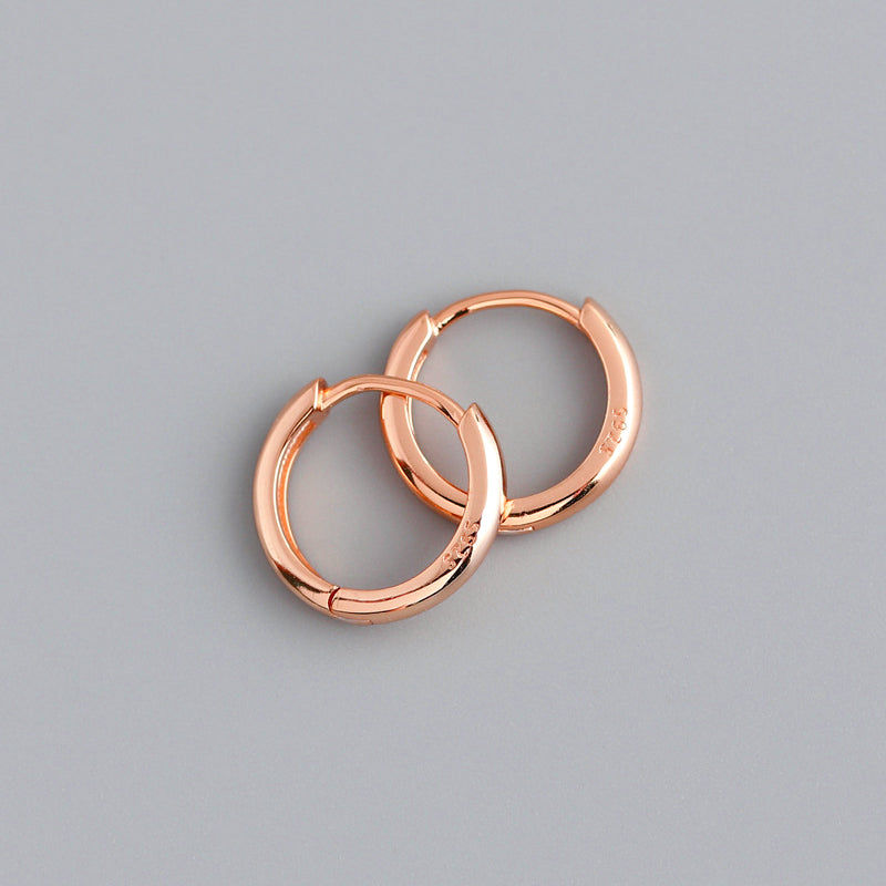 Rose Gold Huggies | Zoe Basic Huggies | Young's Jewellery