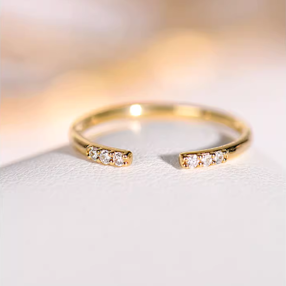 Sophie Cubic Ring | Gold Cubic Ring | Young's Jewellery