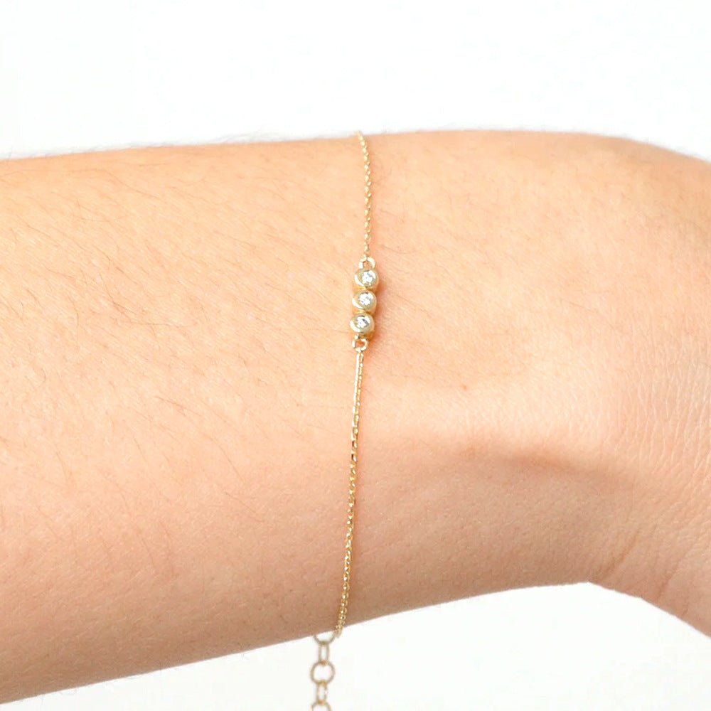 Hailey Cubic Bracelet | Gold Cubic Bracelet | Young's Jewellery