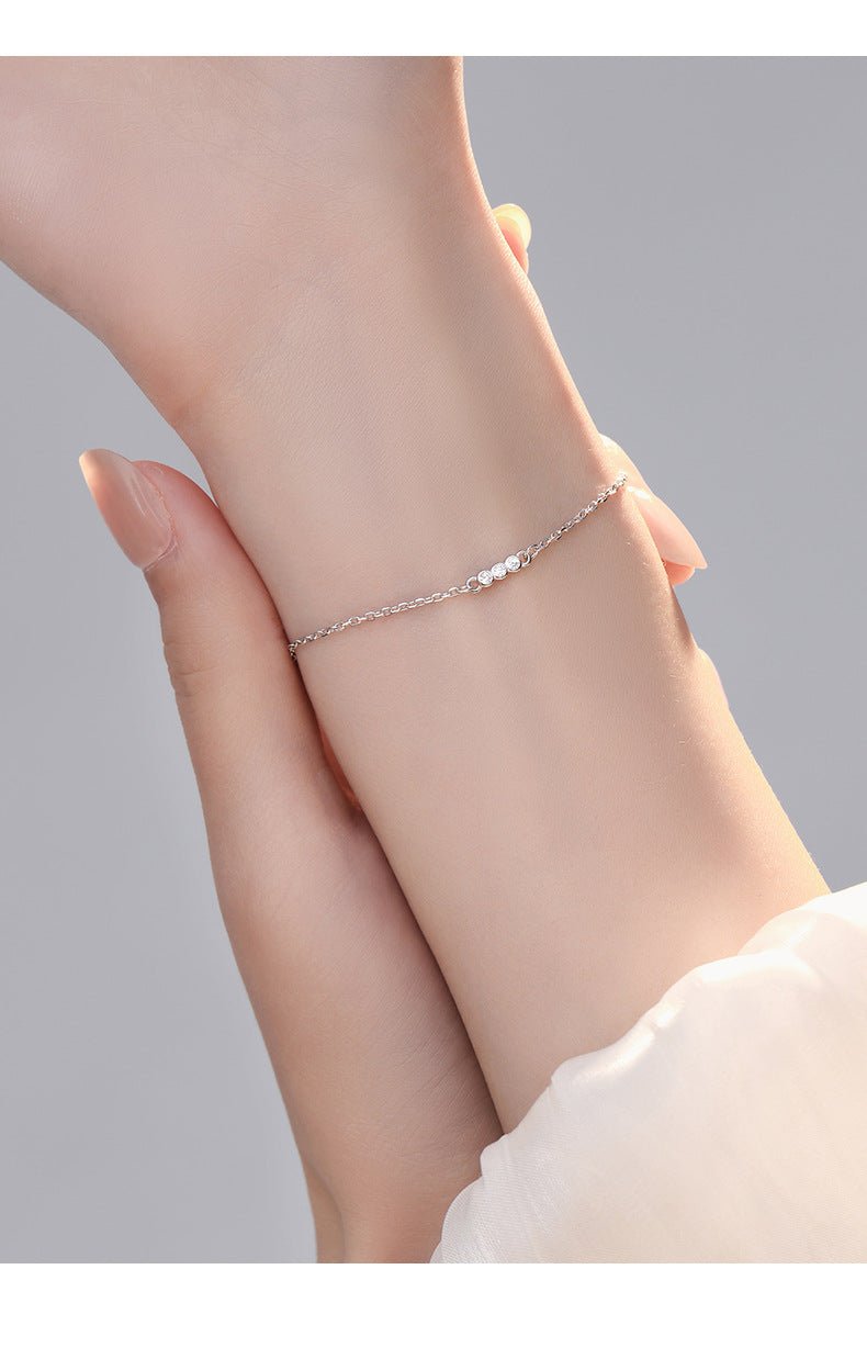 Silver Cubic Bracelet | Hailey Cubic Bracelet | Young's Jewellery