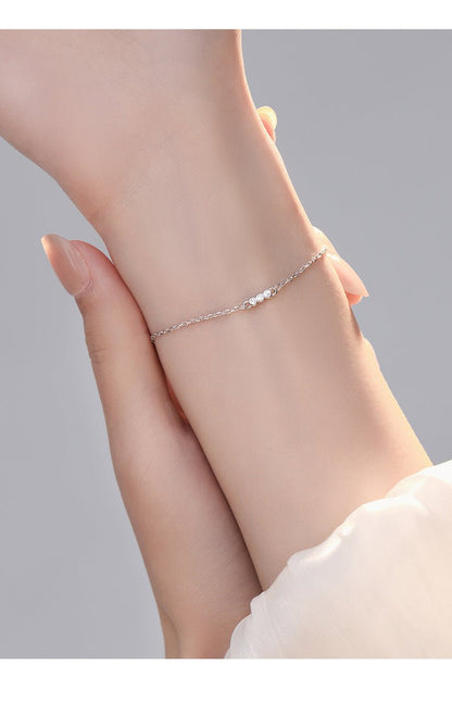 Silver Cubic Bracelet | Hailey Cubic Bracelet | Young's Jewellery