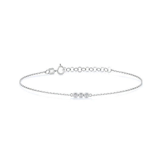 Silver Cubic Bracelet | Hailey Cubic Bracelet | Young's Jewellery