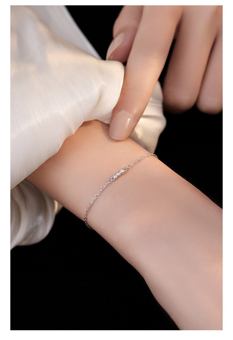 Silver Cubic Bracelet | Hailey Cubic Bracelet | Young's Jewellery