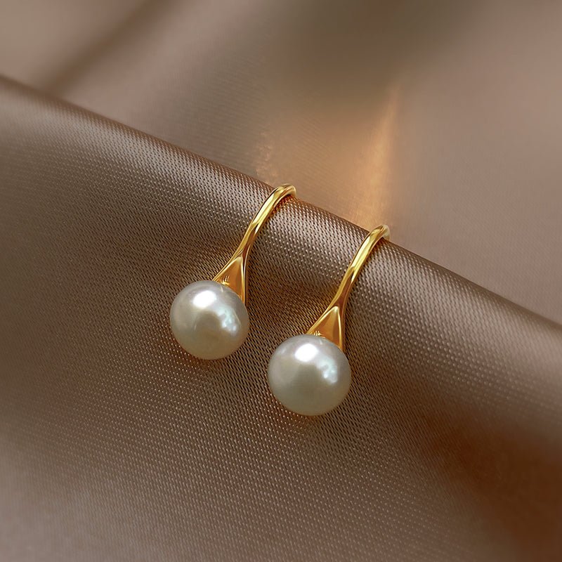 Gold Pearl Earrings | Karla Pearl Earrings | Young's Jewellery