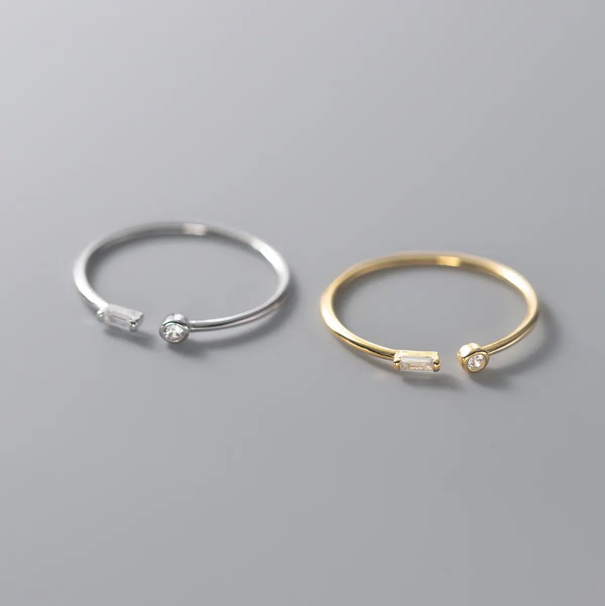 Gold Cubic Ring | Mia Cubic Ring | Young's Jewellery