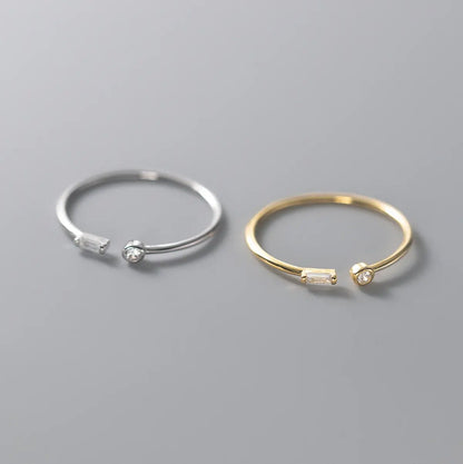 Gold Cubic Ring | Mia Cubic Ring | Young's Jewellery