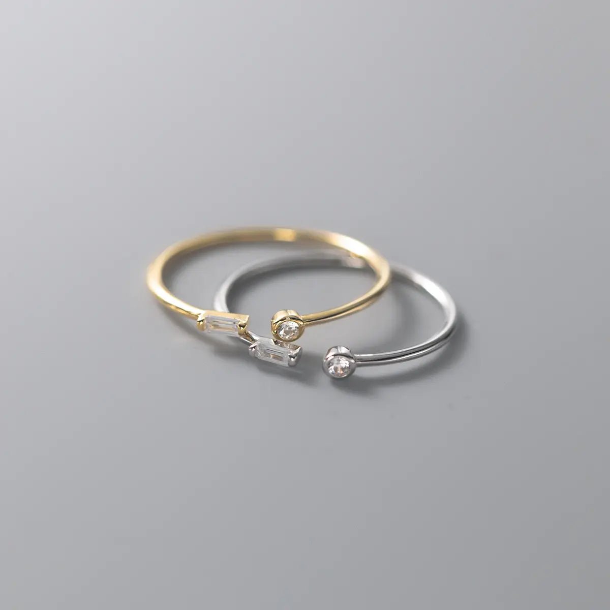 Gold Cubic Ring | Mia Cubic Ring | Young's Jewellery