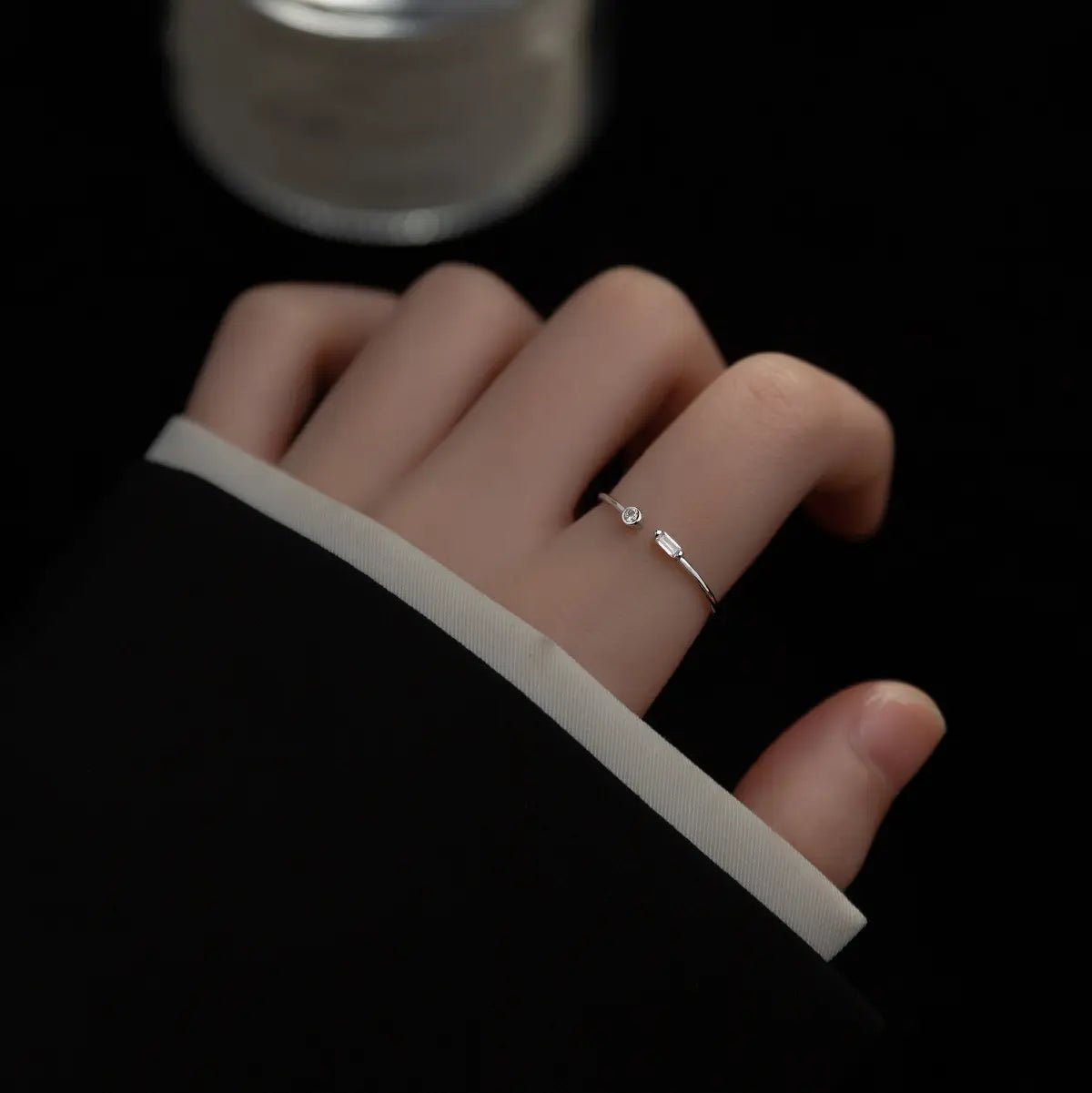 Gold Cubic Ring | Mia Cubic Ring | Young's Jewellery