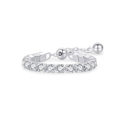 Millie Tennis Ring | Zirconia Tennis Ring | Young's Jewellery