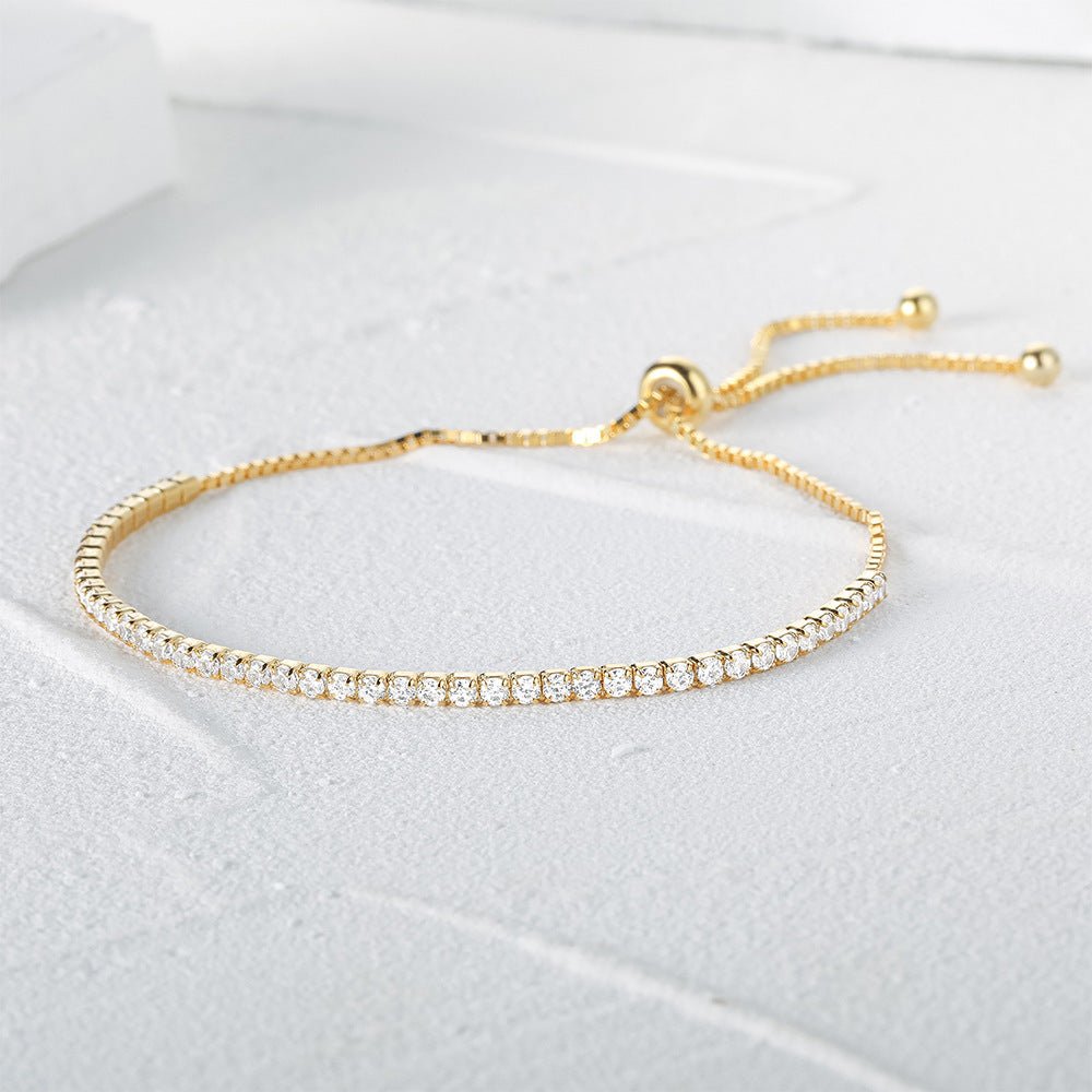 Olivia Tennis Bracelet | Gold Tennis Bracelet | Young's Jewellery