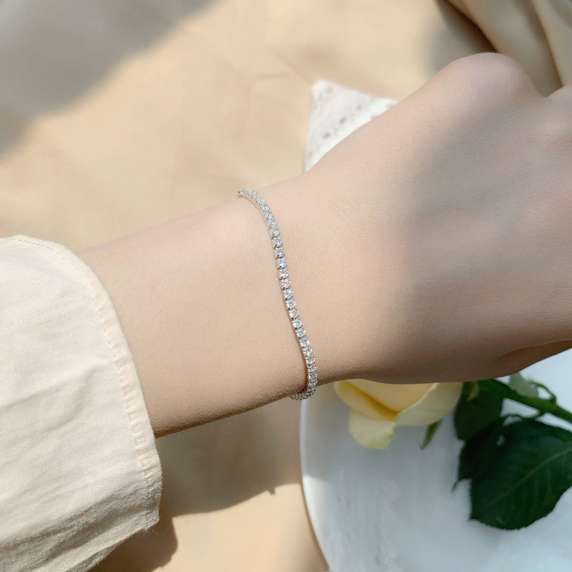 Silver Tennis Bracelet | Olivia Tennis Bracelet | Young's Jewellery