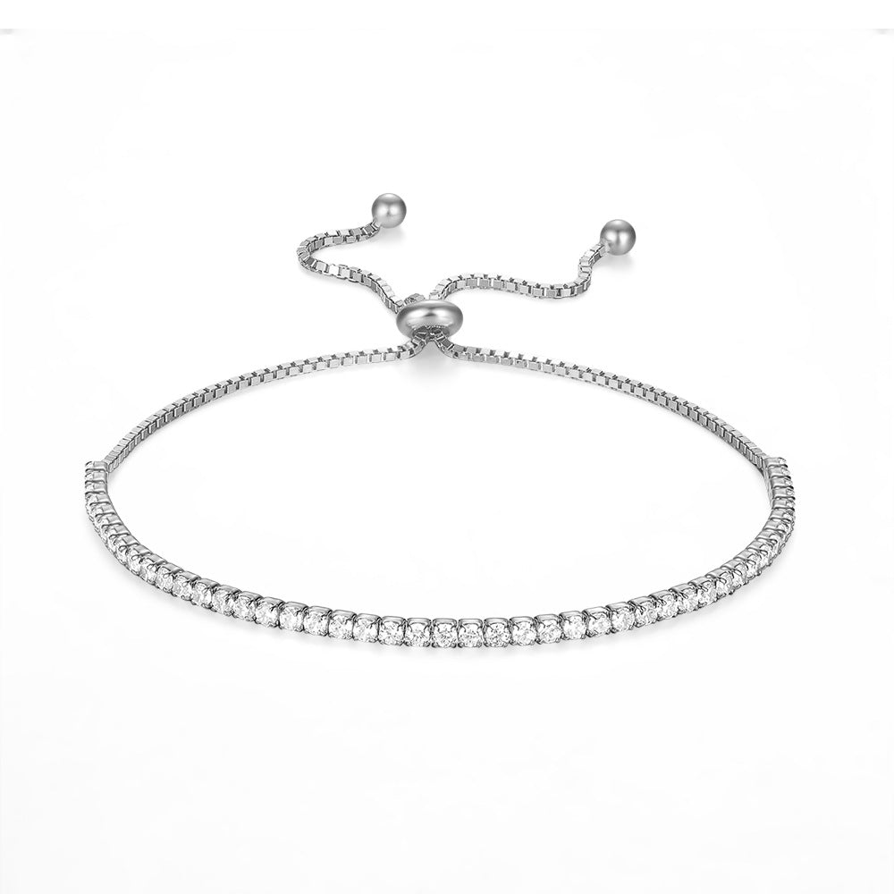 Silver Tennis Bracelet | Olivia Tennis Bracelet | Young's Jewellery