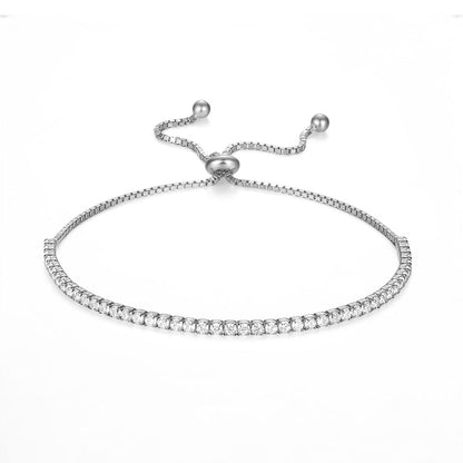 Silver Tennis Bracelet | Olivia Tennis Bracelet | Young's Jewellery